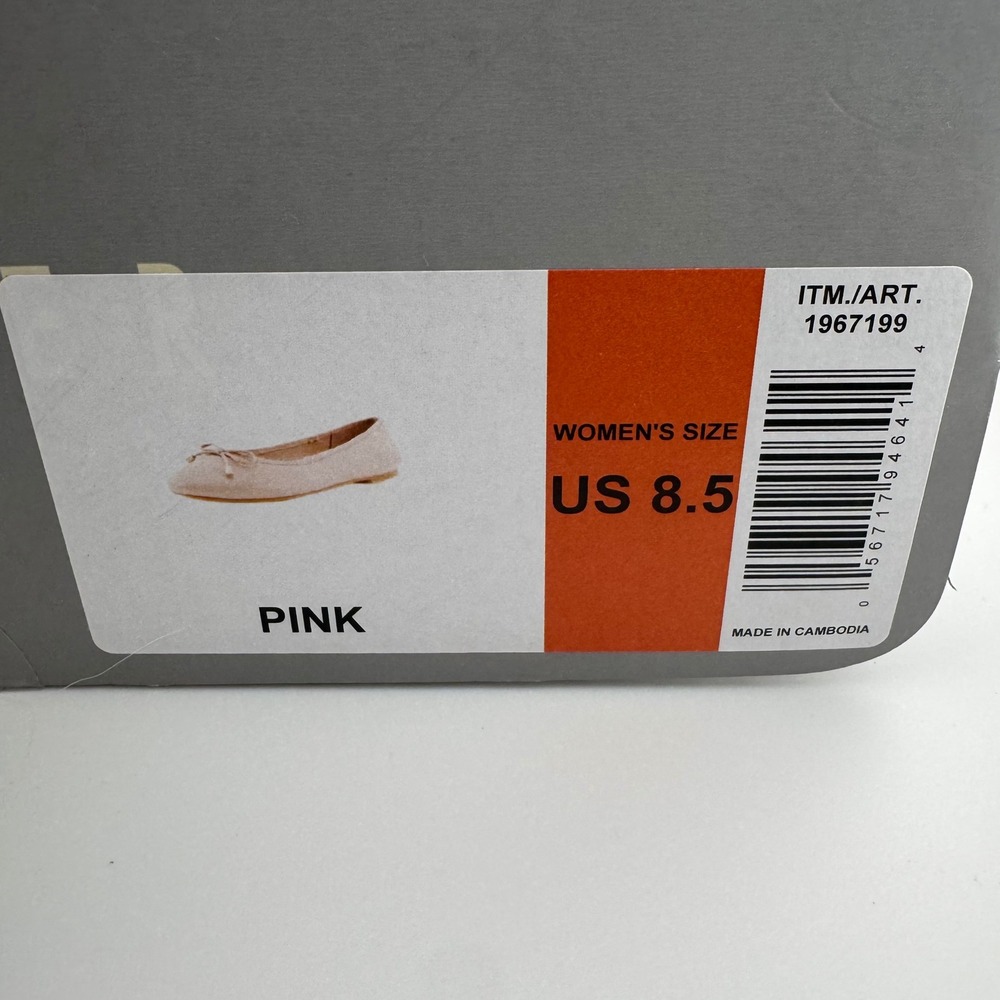 Ted Baker Ballet Flats Women 8.5 Pink NIB Bow Gold Hardware 1967199 Classic Chic - Picture 8 of 8